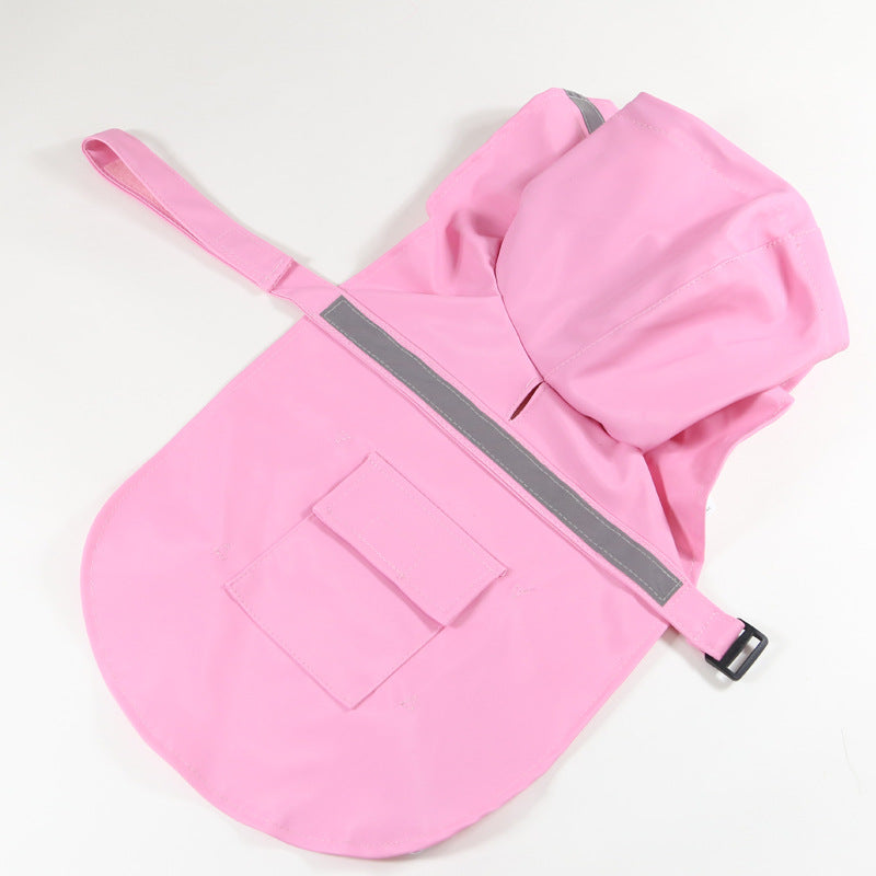 MrFluffyFriend - Imperméable rose réfléchissant pour chien