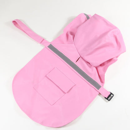 MrFluffyFriend - Imperméable rose réfléchissant pour chien